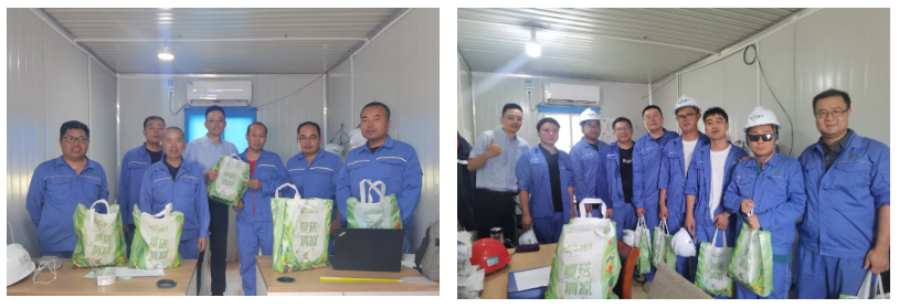 关怀一线 致敬匠心 | 尊龙时凯开展项目现场夏日“送清凉”慰问活动